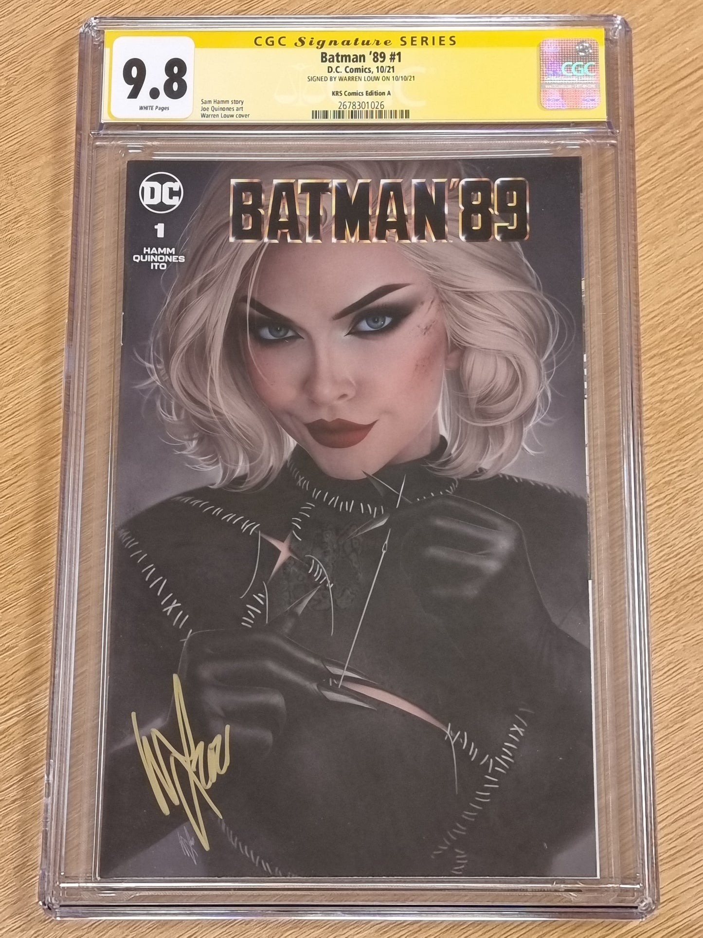 BATMAN 89 #1 WARREN LOUW TRADE DRESS VARIANT CGC SS 9.8