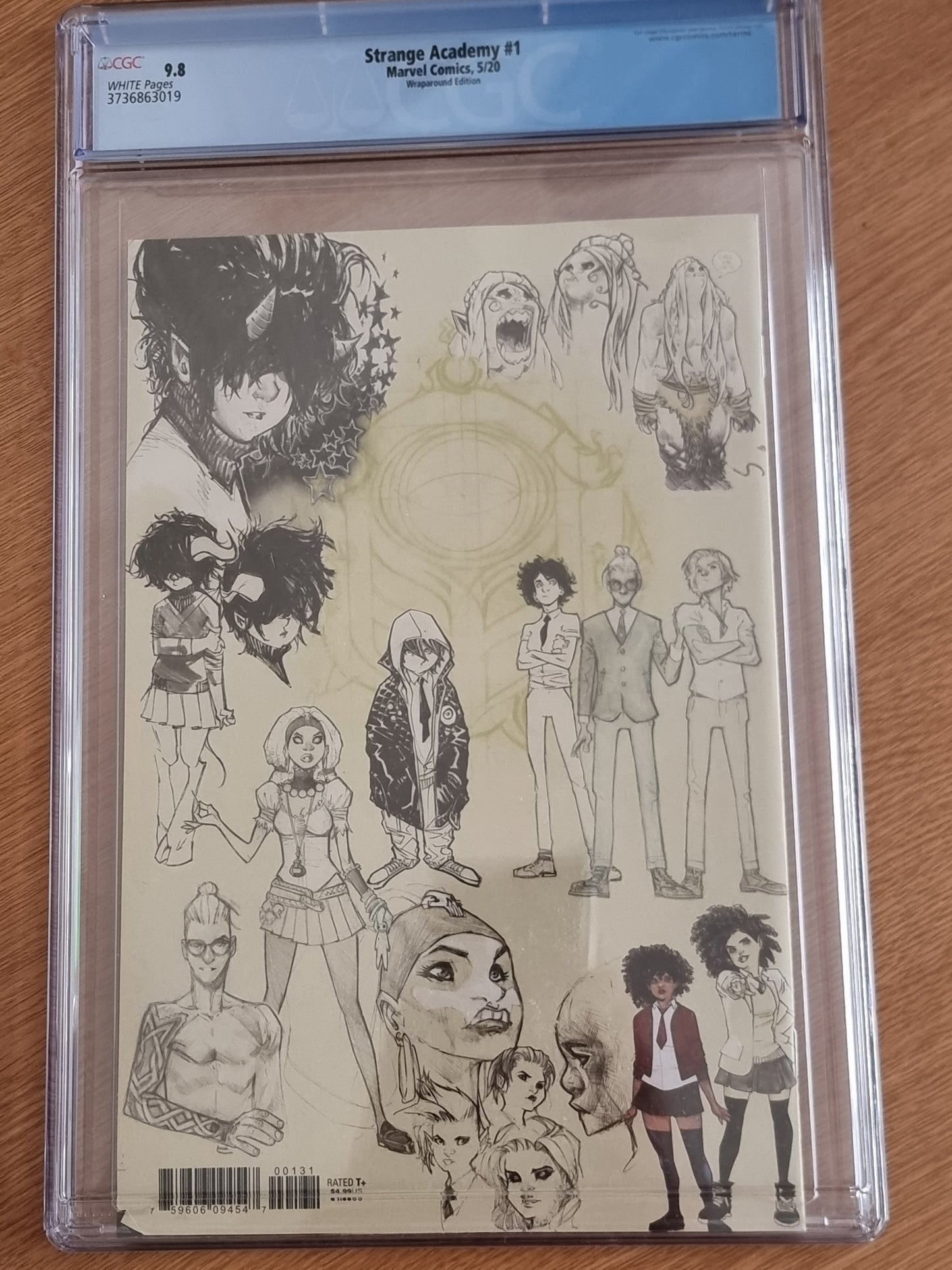 STRANGE ACADEMY #1 RAMOS WRAPAROUND DESIGN VARIANT CGC 9.8 - DEFECTIVE CASE