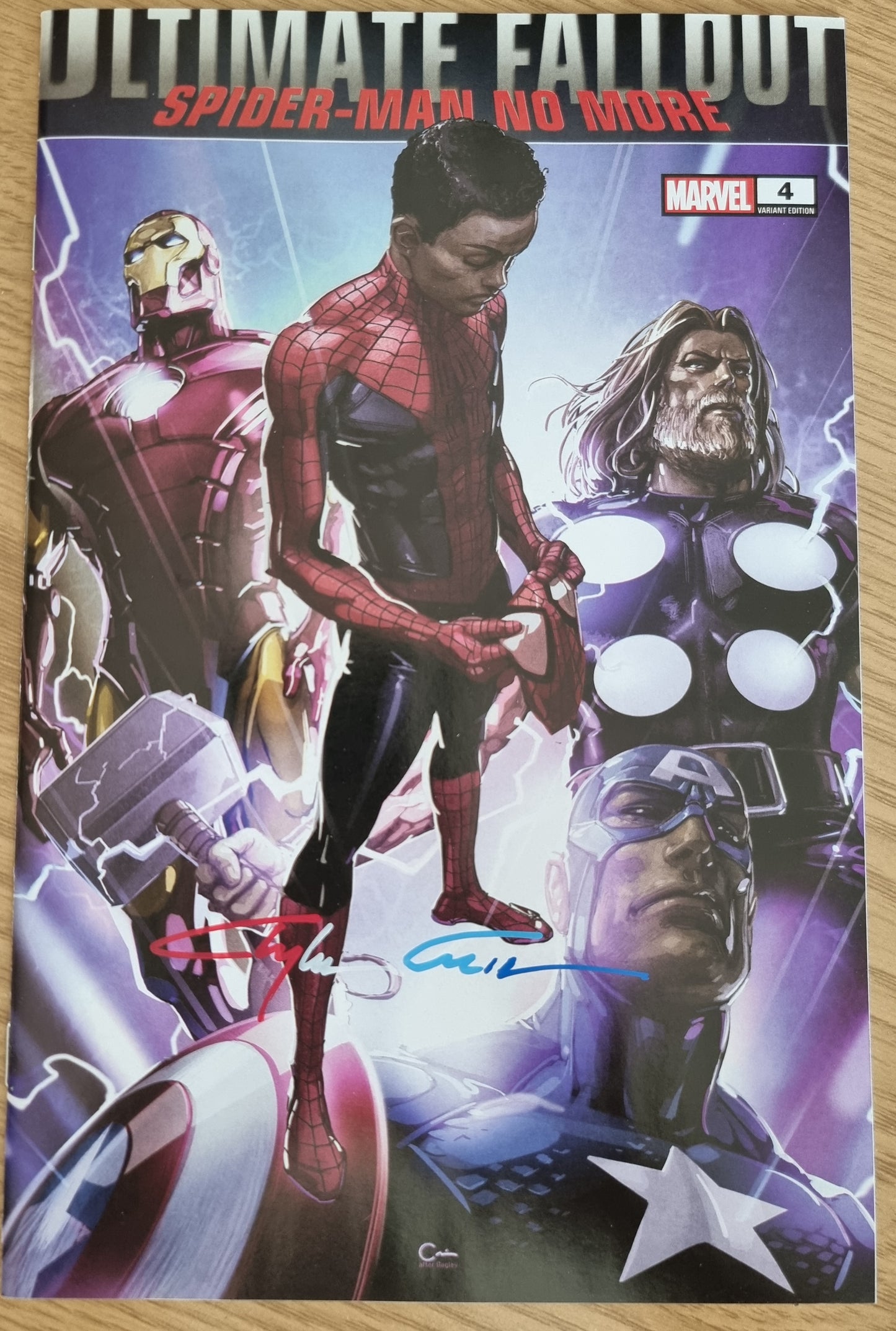 ULTIMATE COMICS FALLOUT #4 FACSIMILE CLAYTON CRAIN TRADE DRESS VARIANT INFINITY SIGNED WITH COA