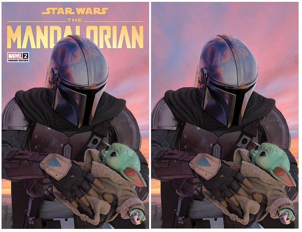 STAR WARS MANDALORIAN #2 MIKE MAYHEW TRADE/VIRGIN VARIANT SET LIMITED TO 1000 SETS
