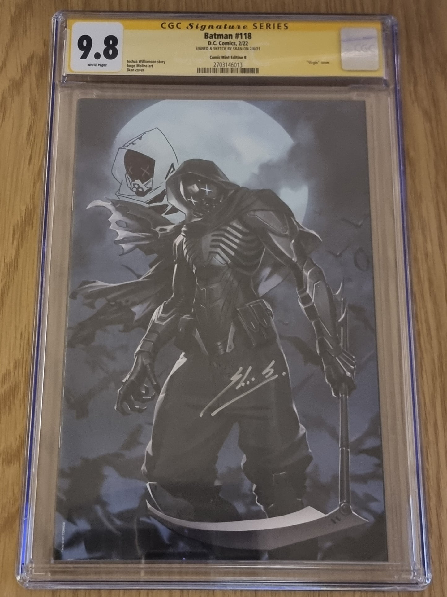 BATMAN #118 SKAN SRISUWAN ABYSS VIRGIN VARIANT LIMITED TO 1000 CGC 9.8 REMARK
