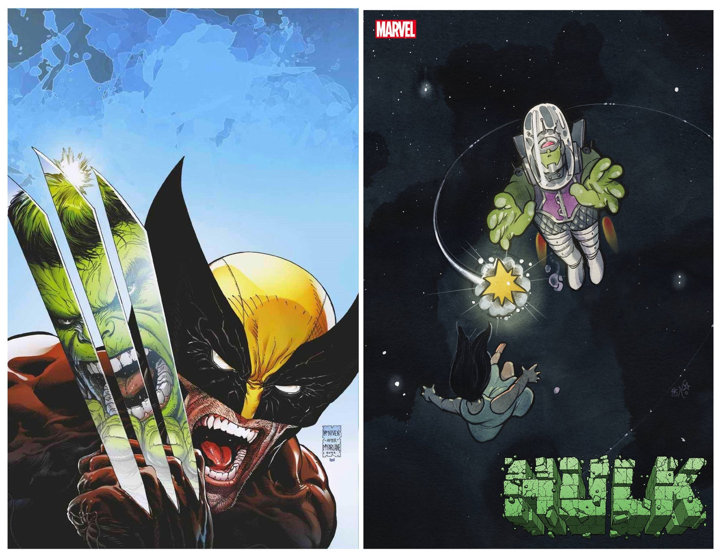 HULK #13 STEVE MCNIVEN CLASSIC HOMAGE VIRGIN VARIANT LIMITED TO 600 COPIES WITH NUMBERED COA + 1:25 VARIANT