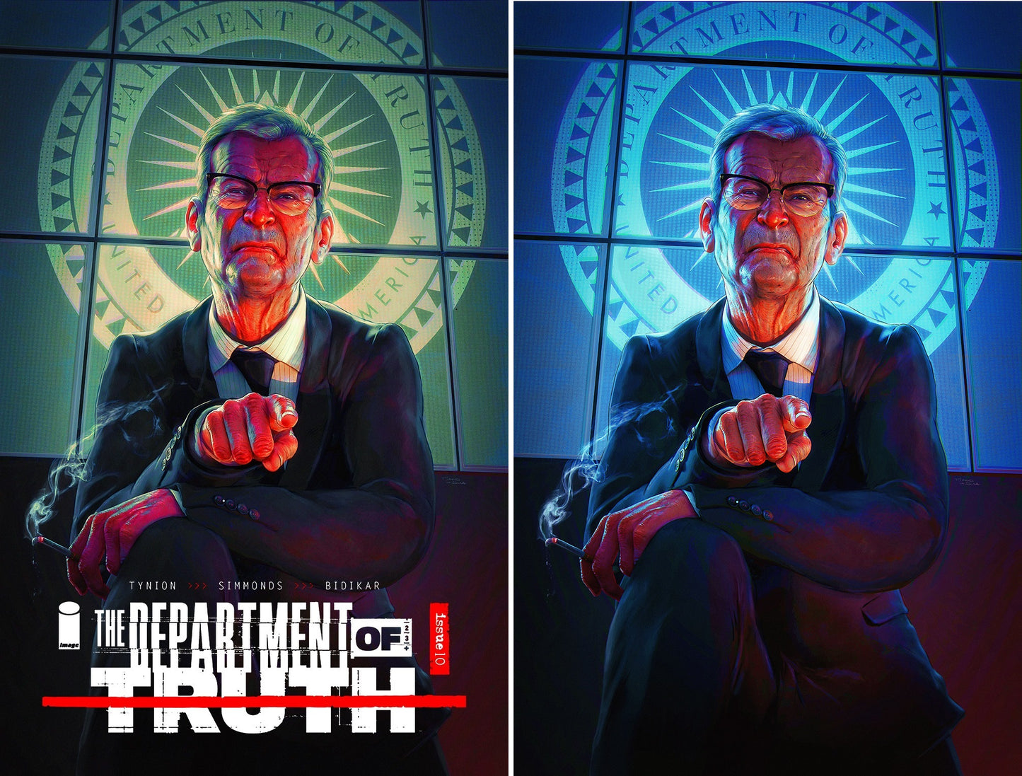 DEPARTMENT OF TRUTH #10 TIAGO DA SILVA TRADE/VIRGIN VARIANT SET LIMITED TO 500 SETS