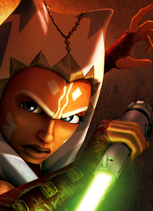 STAR WARS CLONE WARS COLLECTORS EDITION EXCLUSIVE GLOW IN DARK LIGHTSABER VARIANT LIMITED TO 1000 COPIES