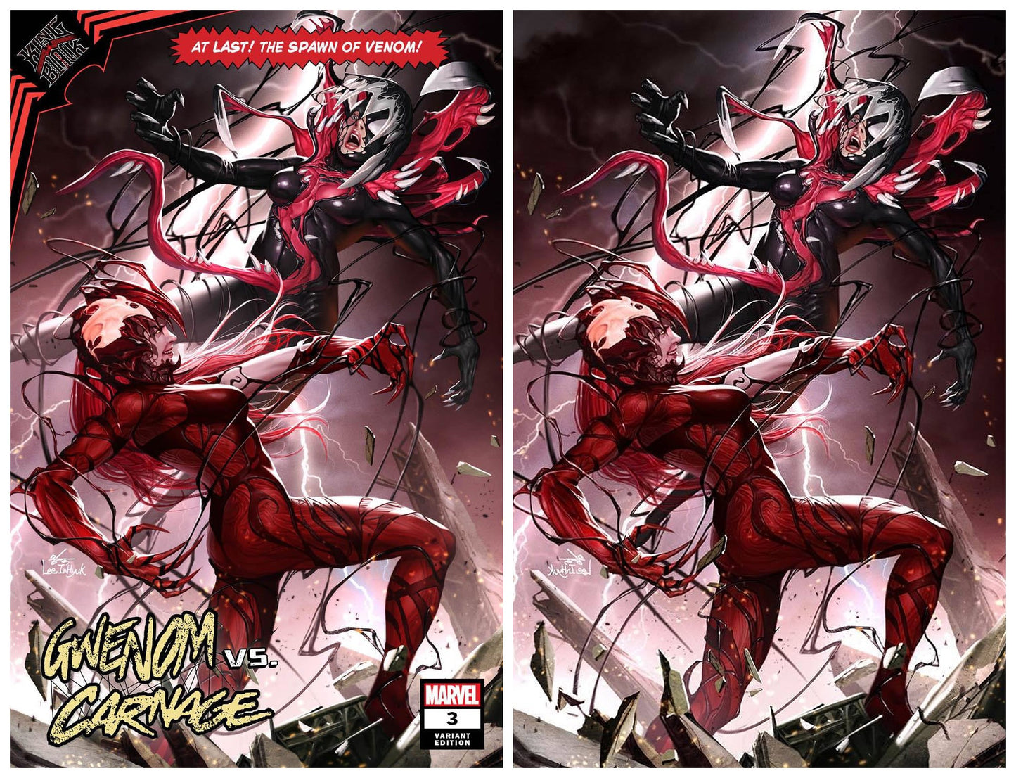 KING IN BLACK GWENOM VS CARNAGE #3 INHYUK LEE 'ASM 361 HOMAGE' VARIANT