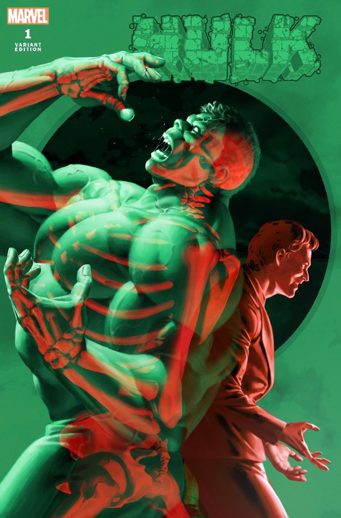 HULK #1 JUNGGUEN YOON DOUBLE-EXPOSURE TRADE DRESS VARIANT LIMITED TO 750 WITH COA, PRESENTATION BOX & 3D GLASSES
