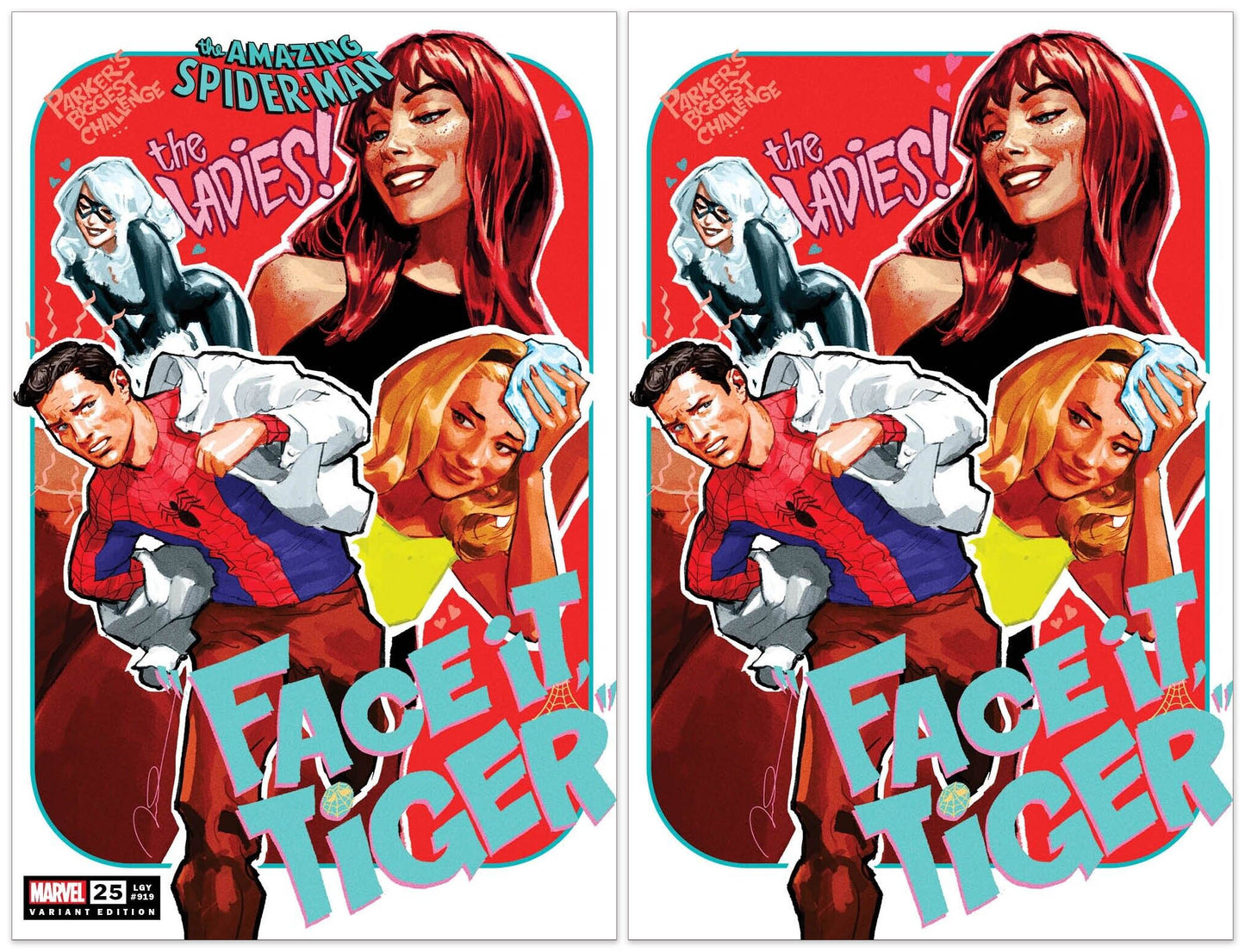 AMAZING SPIDER-MAN #25 GERALD PAREL TRADE/VIRGIN VARIANT SET LIMIETD TO 600 SETS WITH NUMBERED COA