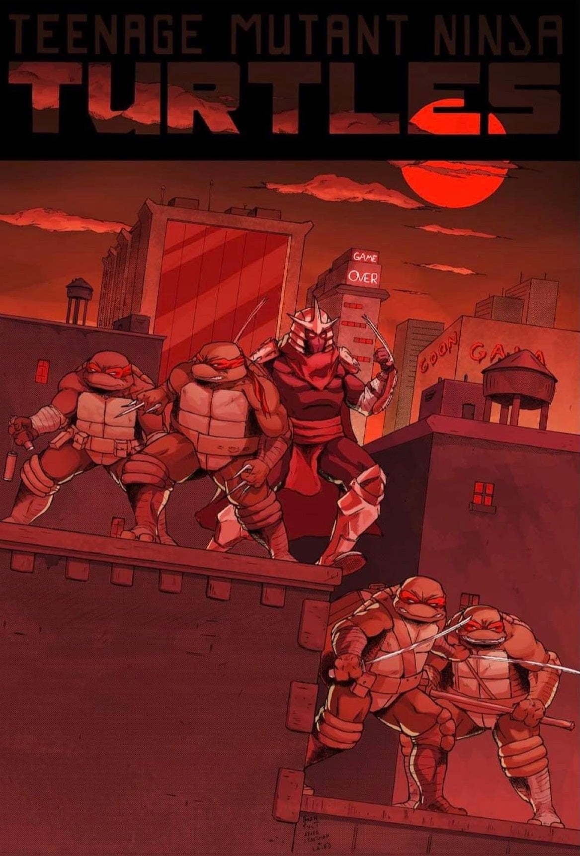 TMNT ARMAGEDDON GAME #1 NOAH SULT TMNT #1 HOMAGE VARIANT LIMITED TO 1000 COPIES