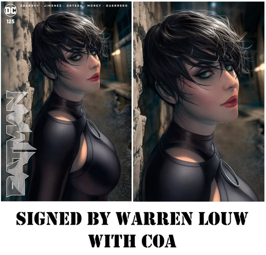 BATMAN #125 WARREN LOUW TRADE/VIRGIN VARIANT SET LIMITED TO 1000 SETS SIGNED WITH COA