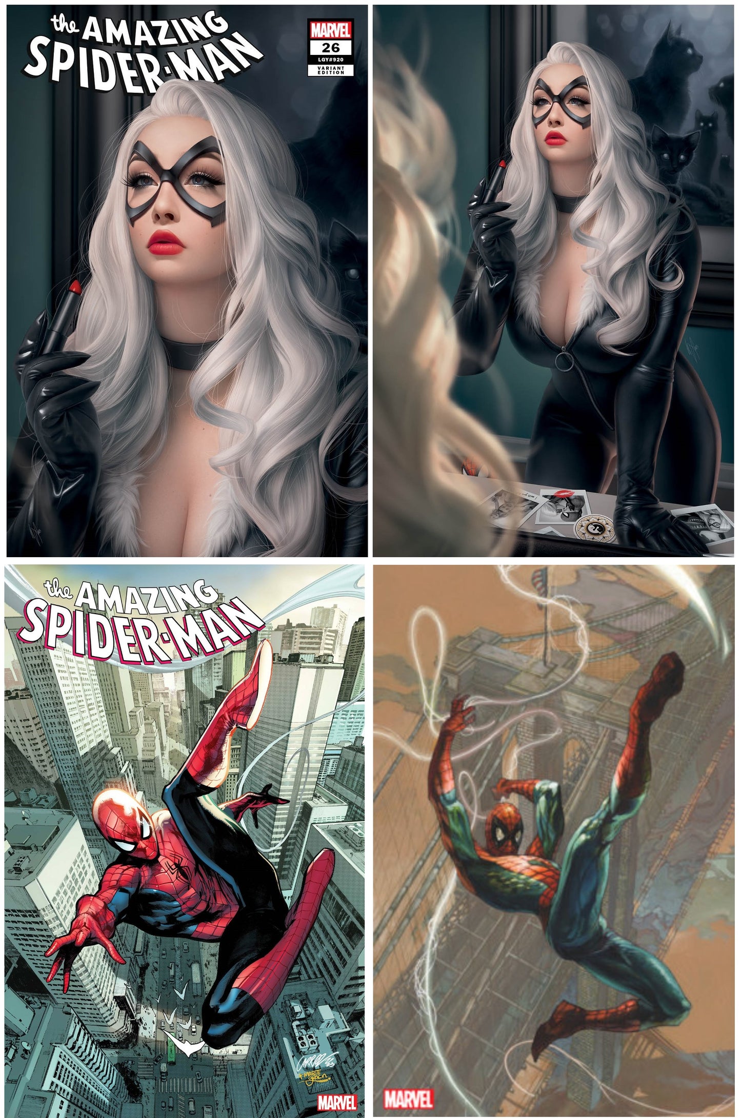 AMAZING SPIDER-MAN #26 WARREN LOUW TRADE/VIRGIN VARIANT SET LIMITED TO 1000 SETS + 1:25 & 1:100 VARIANTS