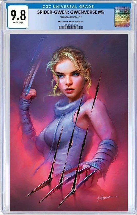 SPIDER-GWEN GWENVERSE #5 SHANNON MAER VIRGIN VARIANT LIMITED TO 800 WITH NUMBERED COA CGC 9.8 PREORDER