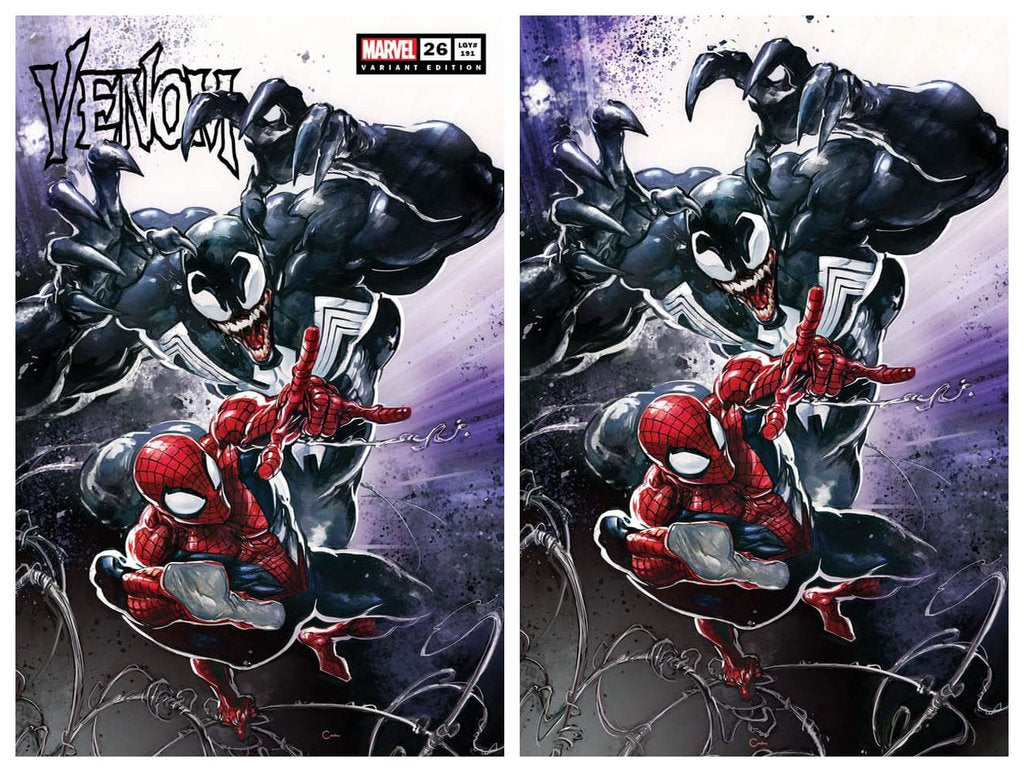 VENOM #26 CLAYTON CRAIN TRADE/VIRGIN VARIANT SET LIMITED TO 700 SETS WITH COA