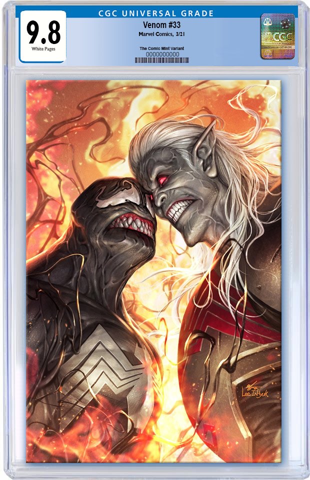 VENOM #33 INHYUK LEE ULTIMATE STAND-OFF VIRGIN VARIANT LIMITED TO 1000 CGC 9.8 PREORDER