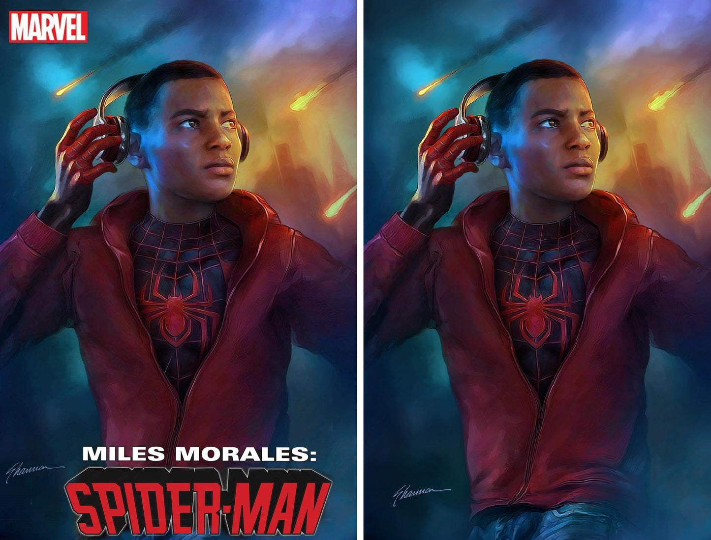 MILES MORALES SPIDER-MAN #28 SHANNON MAER TRADE/VIRGIN VARIANT SET LIMITED TO 600 SETS WITH COA