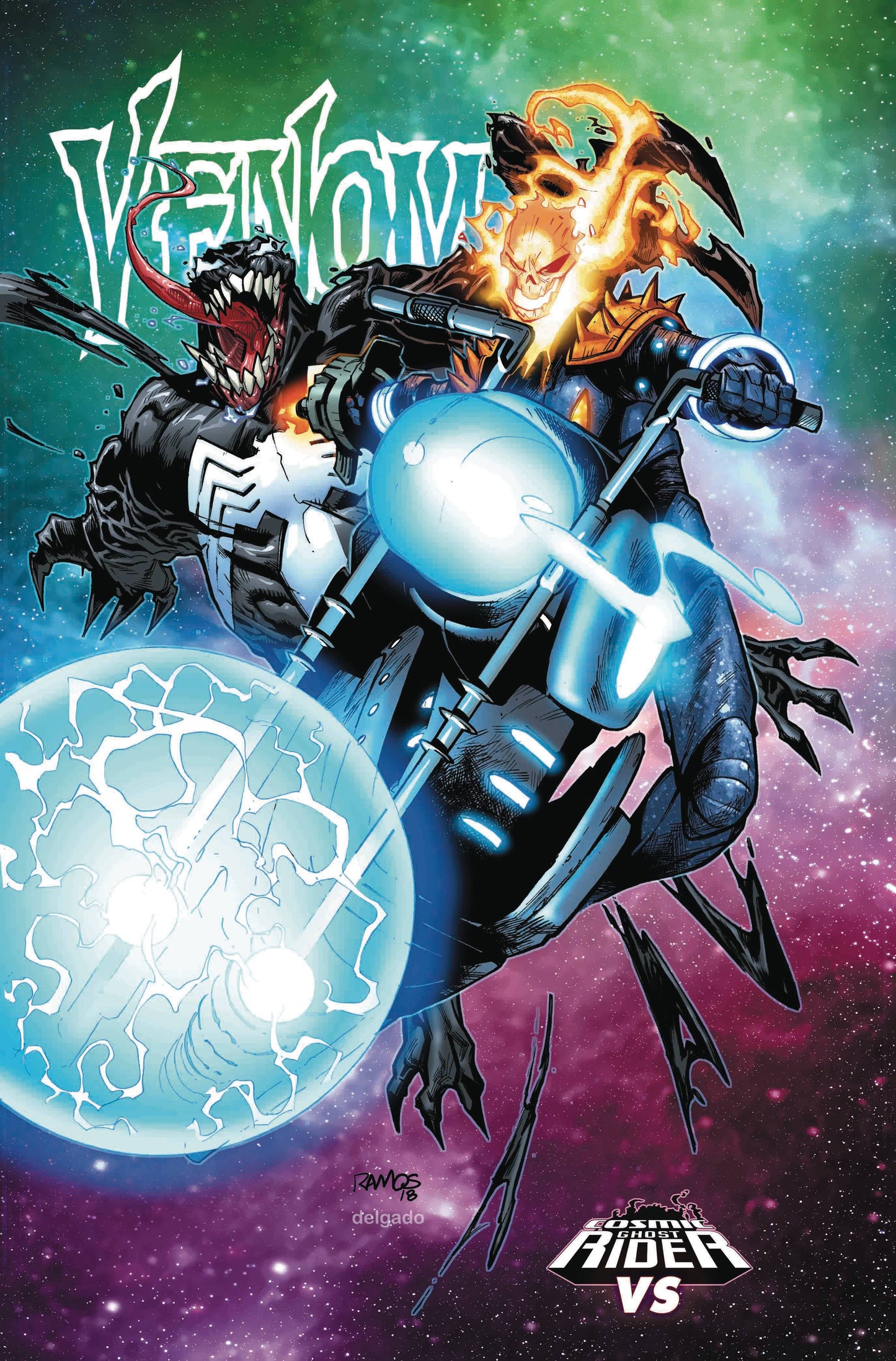 VENOM #6 RAMOS COSMIC GHOST RIDER VARIANT