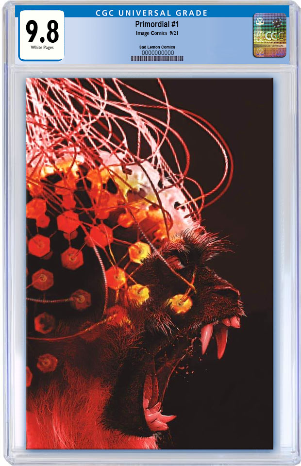 PRIMORDIAL #1 JOHN GALLAGHER VIRGIN VARIANT LIMITED TO 500 CGC 9.8 PREORDER