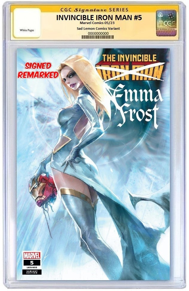 INVINCIBLE IRON MAN #5 IVANTAO VARIANT LIMITED TO 555 COPIES WITH NUMBERED COA CGC REMARK PREORDER