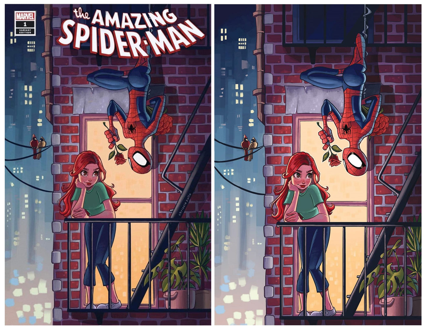 AMAZING SPIDER-MAN #1 (2022) CHRISSIE ZULLO TRADE/VIRGIN VARIANT SET LIMITED TO 1000 SETS
