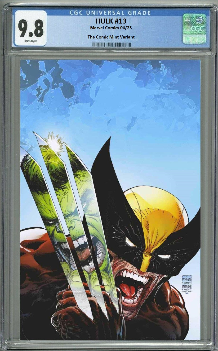 HULK #13 STEVE MCNIVEN CLASSIC HOMAGE VIRGIN VARIANT LIMITED TO 600 COPIES WITH NUMBERED COA CGC 9.8 PREORDER