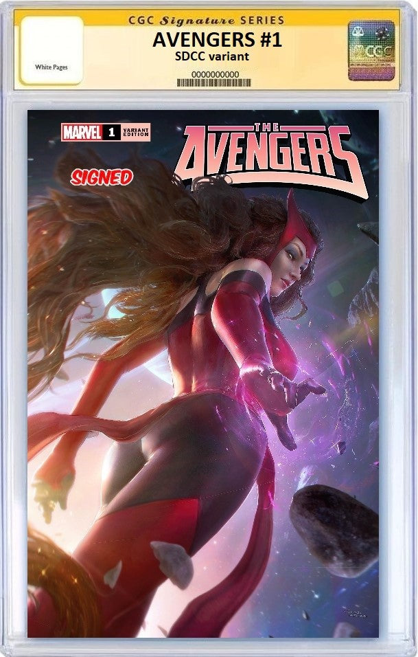 AVENGERS #1 TIAGO DA SILVA SDCC VARAINT LIMITED TO 600 WITH NUMBERED COA - RAW & GRADED OPTIONS