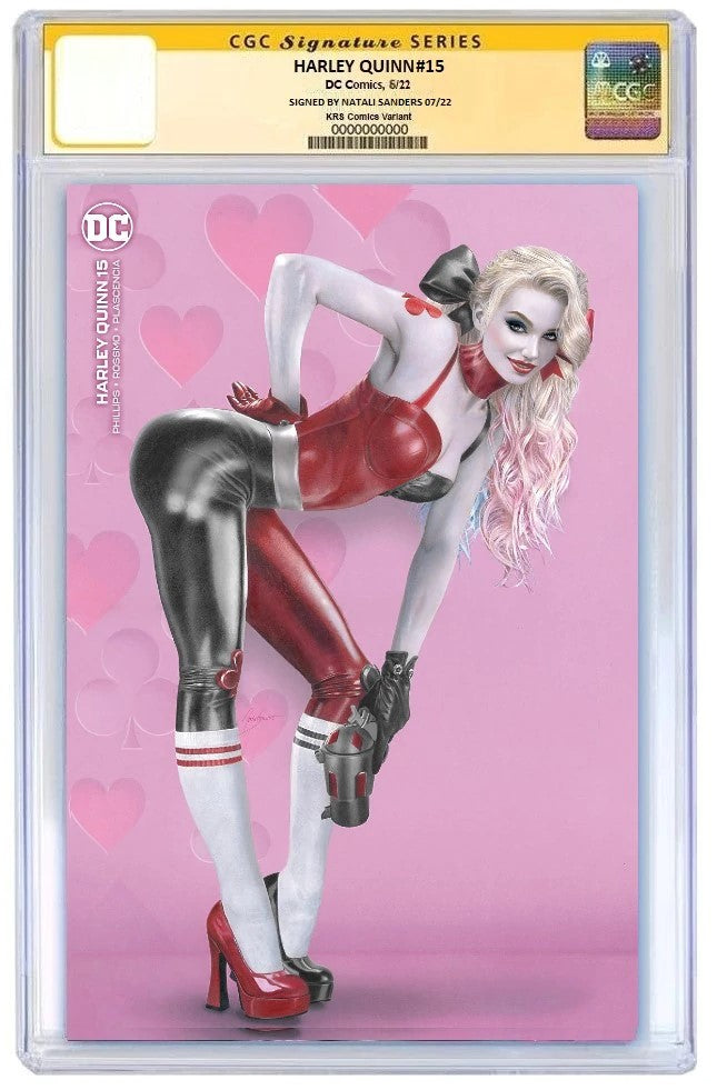 HARLEY QUINN #15 NATALI SANDERS MINIMAL TRADE DRESS LIMITED TO 1500 CGC SS PREORDER