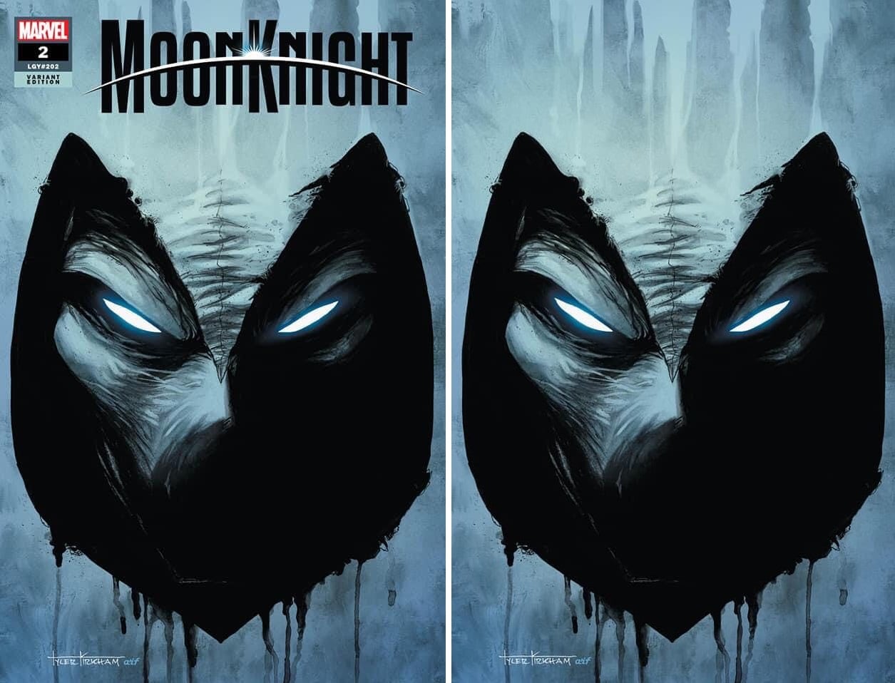 MOON KNIGHT #2 TYLER KIRKHAM TRADE/VIRGIN VARIANT SET LIMITED TO 1000 SETS