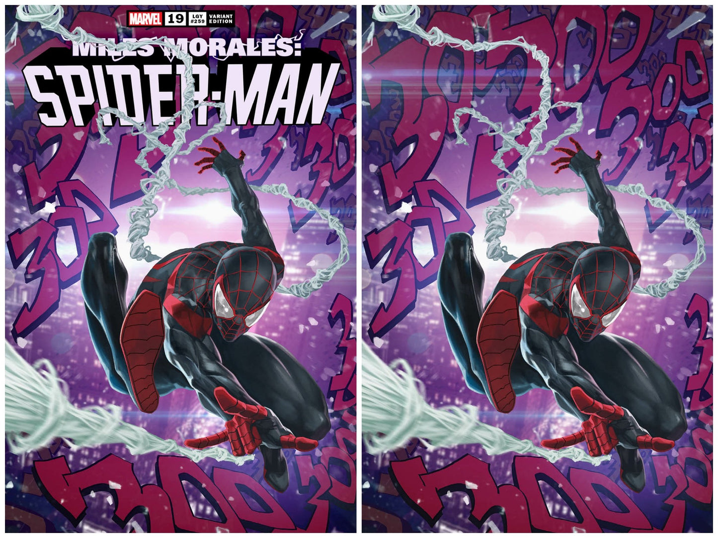 MILES MORALES SPIDER-MAN #19 SKAN SRISUWAN ASM #300 HOMAGE TRADE/VIRGIN VARIANT SET