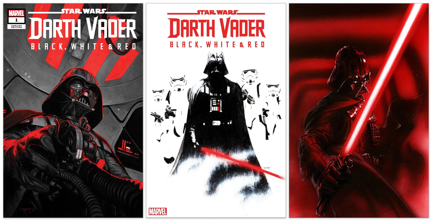 STAR WARS DARTH VADER BLACK WHITE AND RED #1 EM GIST VARIANT LIMITED TO 800 COPIES WITH NUMBERED COA + 1:25 & 1:100 VARIANT