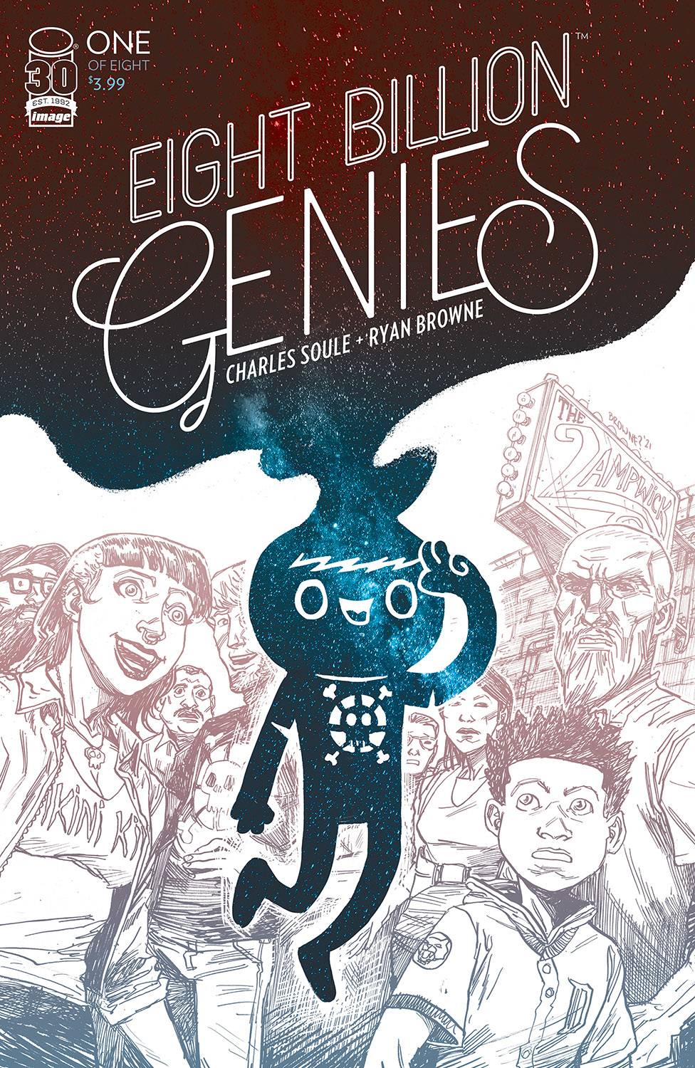 EIGHT BILLION GENIES #1 (OF 8) NYCC 2022 FOIL VARIANT SIGNED BY CHARLES SOULLE & RYAN BROWNE