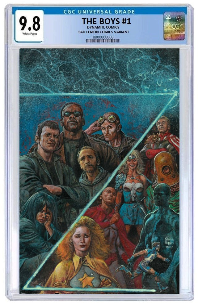 THE BOYS #1 GLENN FABRY VIRGIN VARIANT LIMITED TO 250 COPIES CGC 9.8