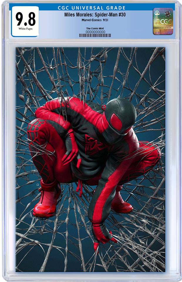 MILES MORALES SPIDER-MAN #30 RAFAEL GRASSETTI VIRGIN VARIANT LIMITED TO 600 WITH COA CGC 9.8 PREORDER