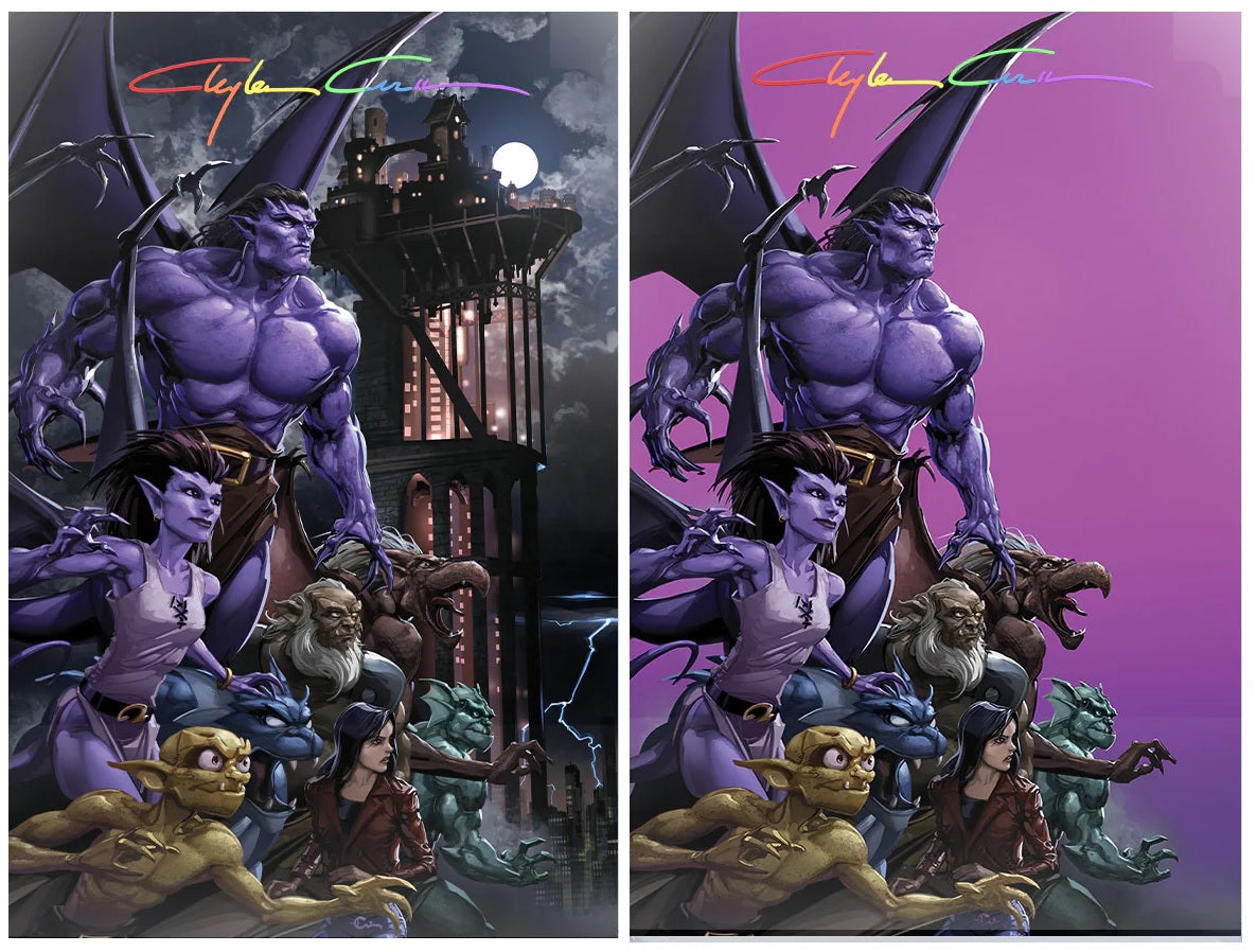 GARGOYLES #1 CLAYTON CRAIN VIRGIN VARIANT SET LIMITED TO 500 SETS INFINITY SIGNED WITH COA