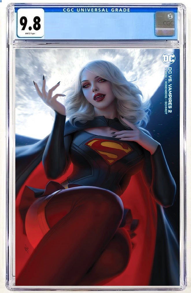 DC VS VAMPIRES #2 WARREN LOUW MINIMAL TRADE DRESS VARIANT LIMITED TO 1500 CGC 9.8 PREORDER