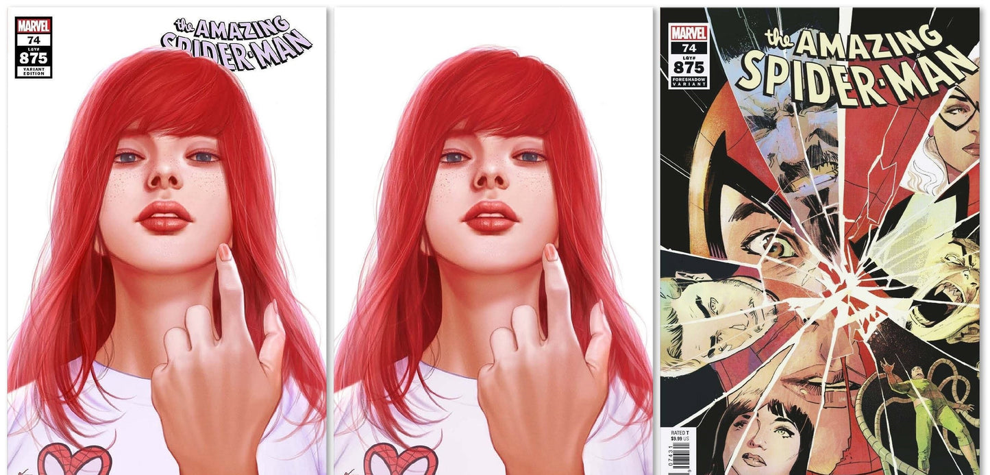AMAZING SPIDER-MAN #74 INHYUK LEE TRADE/VIRGIN & 1:25 VARIANT SET