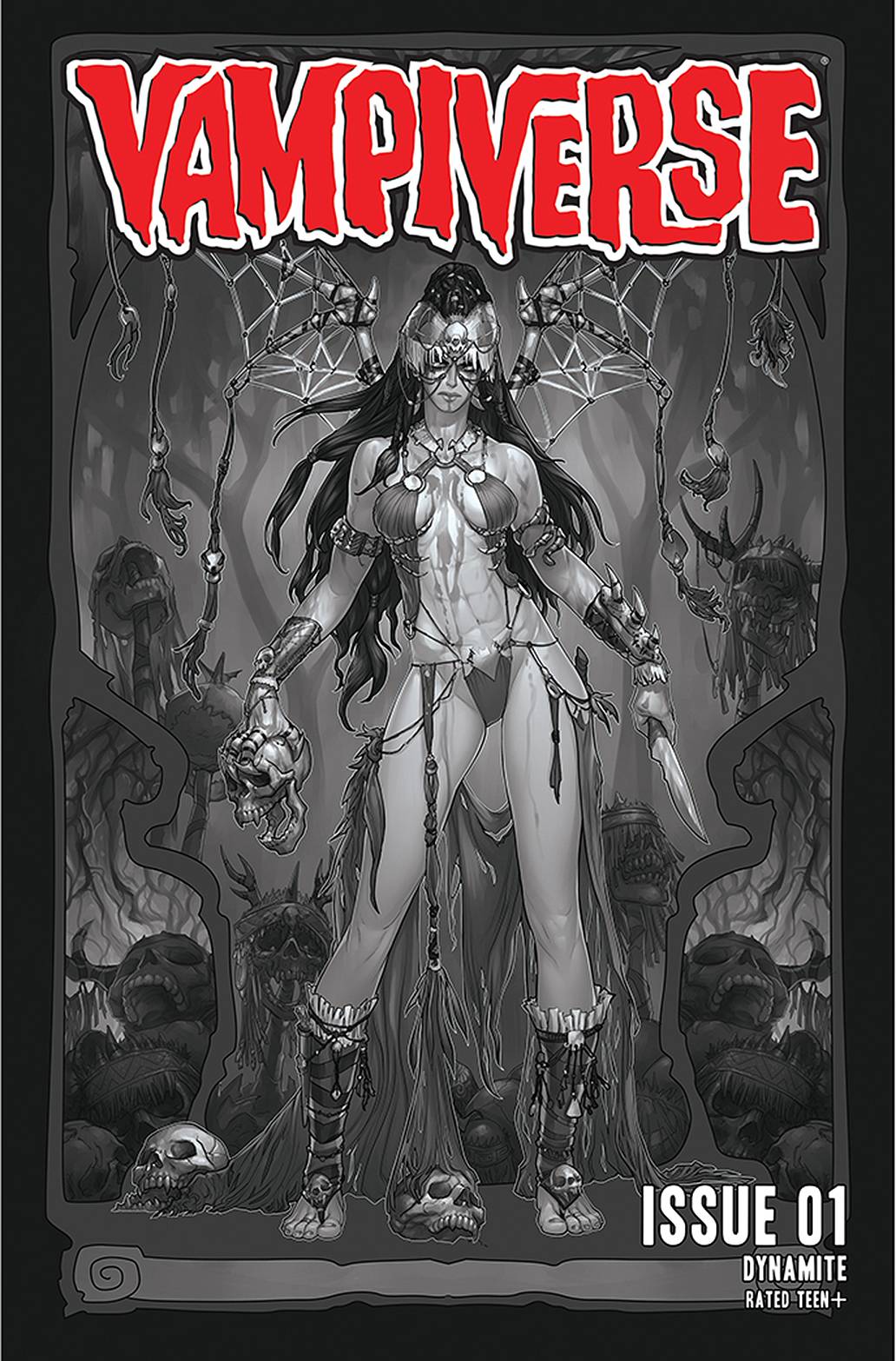 VAMPIVERSE #1 1:50 HETRICK B&W VARIANT
