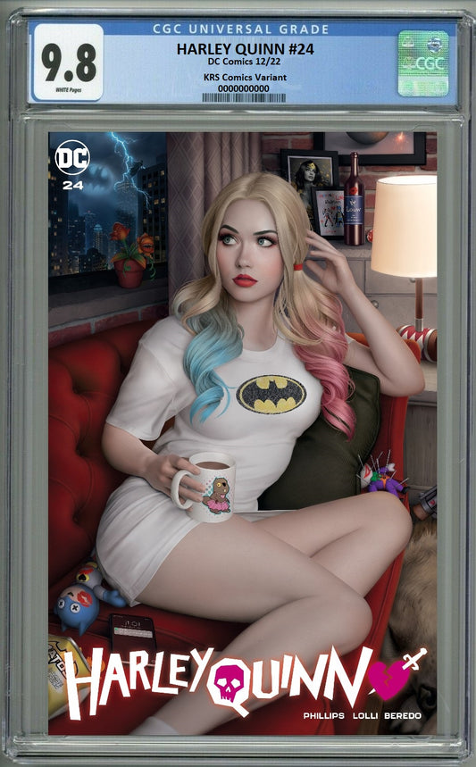 HARLEY QUINN #24 WARREN LOUW TRADE DRESS VARIANT LIMITED TO 3000 CGC 9.8 PREORDER