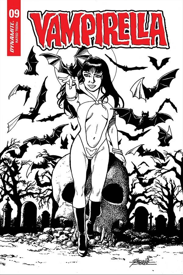 18/03/2020 VAMPIRELLA #9 1:25 GEORGE PEREZ B&W VARIANT