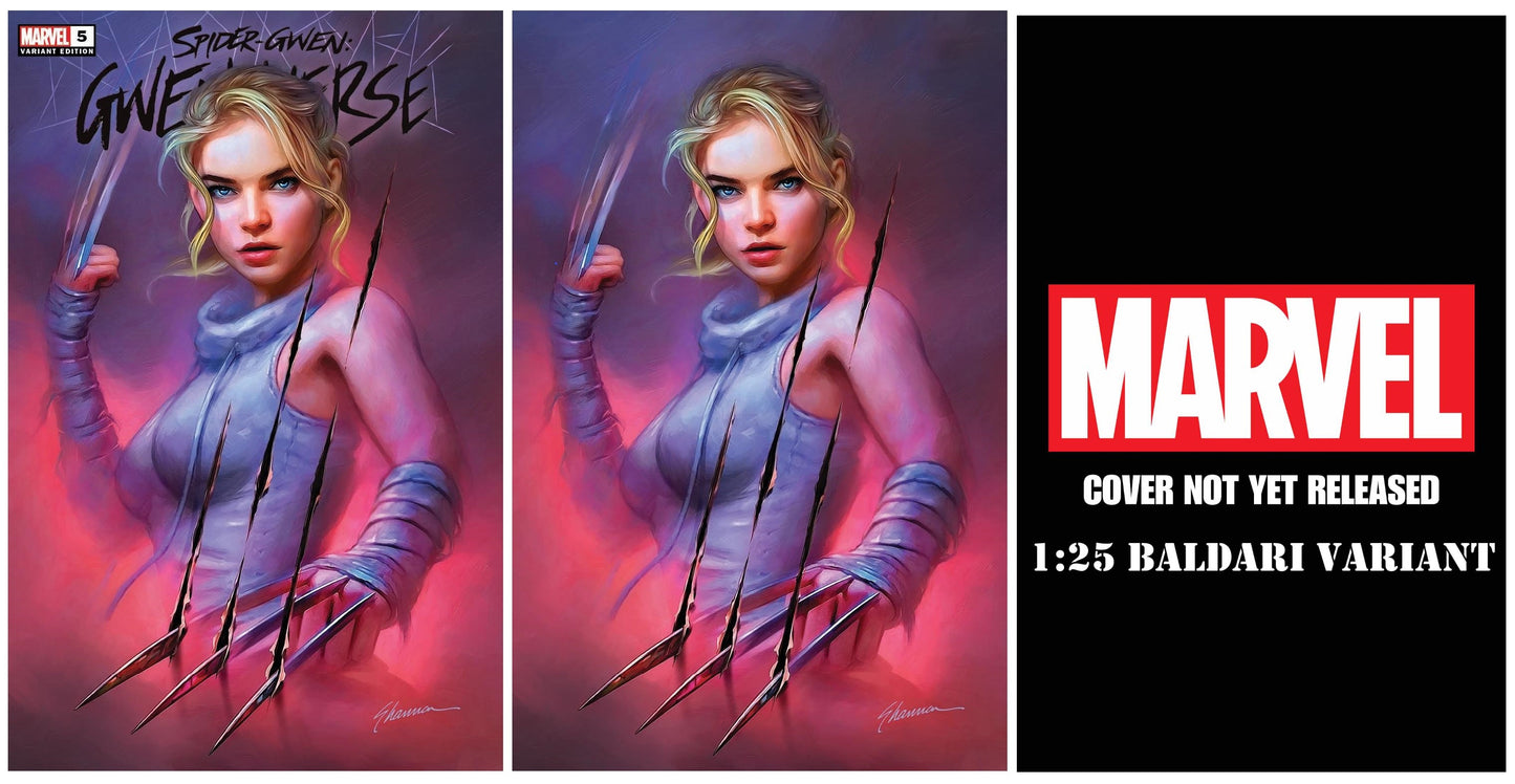 SPIDER-GWEN GWENVERSE #5 SHANNON MAER TRADE/VIRGIN VARIANT LIMITED TO 800 SETS WITH NUMBERED COA & 1:25 VARIANT