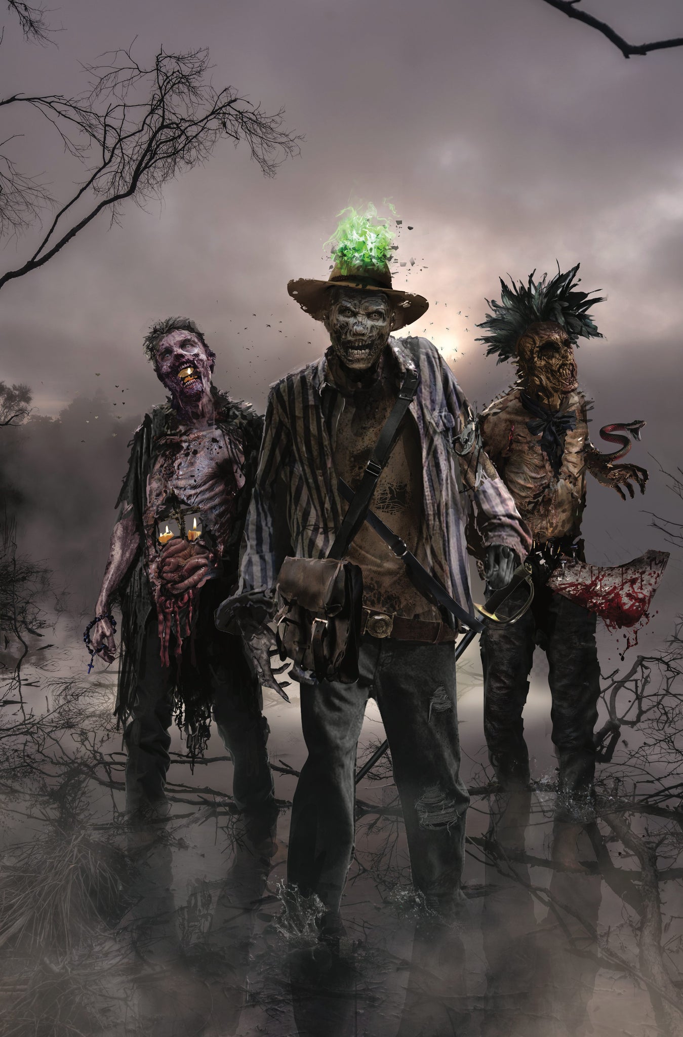 SWAMP DOGS #2 JOHN GALLAGHER WALKING DEAD HOMAGE VIRGIN VARIANT LIMITED TO 250 COPIES