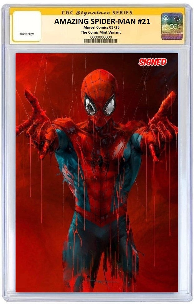 AMAZING SPIDER-MAN #21 IVAN TAO VIRGIN VARIANT LIMITED TO 1000 COPIES CGC SS PREORDER