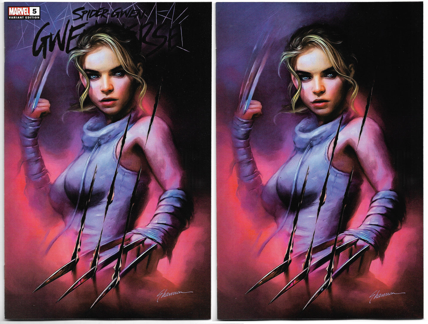 ERROR PRINT - SPIDER-GWEN GWENVERSE #5 SHANNON MAER TRADE/VIRGIN VARIANT LIMITED TO 800 SETS WITH NUMBERED COA