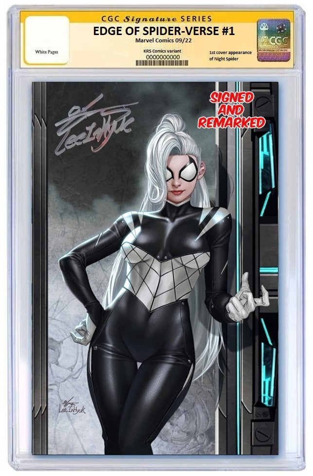 EDGE OF SPIDER-VERSE #1 INHYUK LEE VIRGIN VARIANT LIMITED TO 1000 CGC REMARK PREORDER
