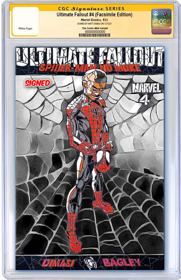 ULTIMATE COMICS FALLOUT #4 FACSIMILE SILVER TRADE DRESS VARIANT LIMITED TO 600 WITH COA CGC SS PREORDER