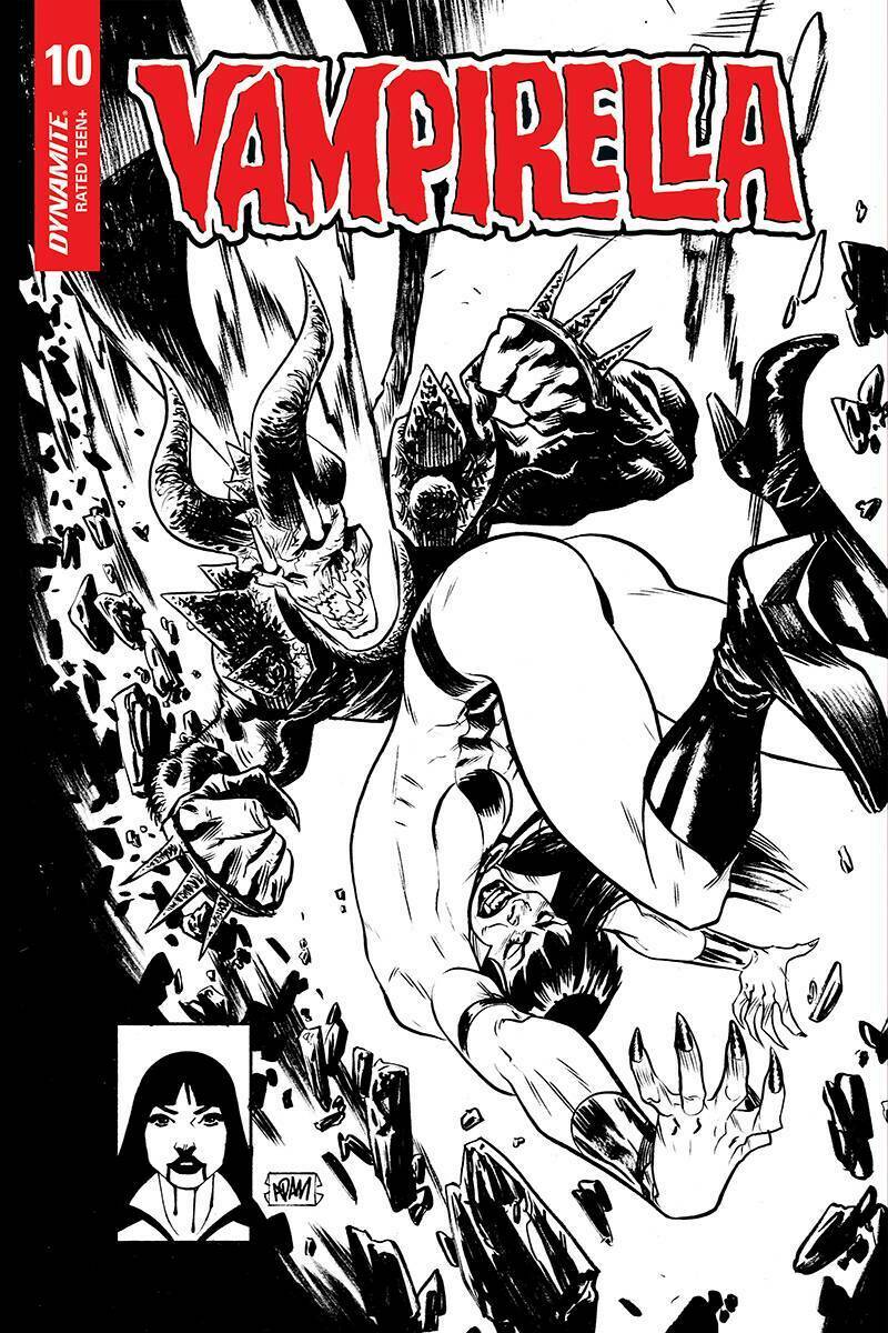 15/04/2020 VAMPIRELLA #10 1:25 GORHAM HOMAGE B&W VARIANT