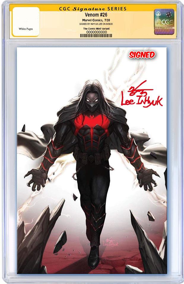 VENOM #26 INHYUK LEE MYSTERY VILLIAN SDCC WEEKEND VIRGIN VARIANT LIMITED TO 1000 CGC SS PREORDER