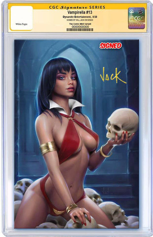 VAMPIRELLA #13 WILL JACK VARIANT LIMITED TO 500 CGC SS PREORDER