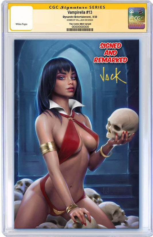 VAMPIRELLA #13 WILL JACK VARIANT LIMITED TO 500 CGC REMARK PREORDER
