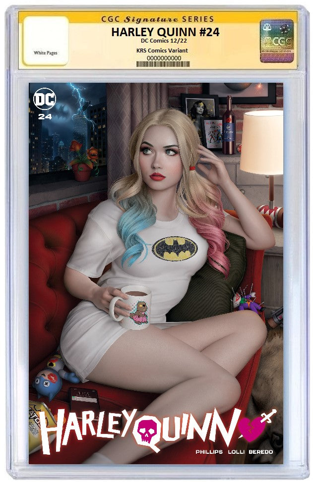 HARLEY QUINN #24 WARREN LOUW TRADE DRESS VARIANT LIMITED TO 3000 CGC SS 9.8