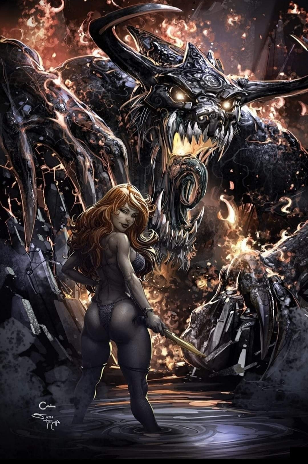 INVINCIBLE RED SONJA #1 CLAYTON CRAIN MEGACON VARIANT