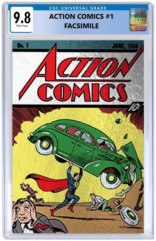 ACTION COMICS #1 FACSIMILE NYCC 2022 FOIL VARIANT LIMITED TO 1500 COPIES - RAW & CGC